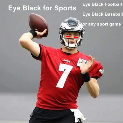 Mysense Red Face Body Paint Stick, Eye Black Stick for Sports Football Baseball Softball, Red Lipstick Facepaint Pen for Halloween SFX Millie Helluva Boss Cosplay Devil Makeup