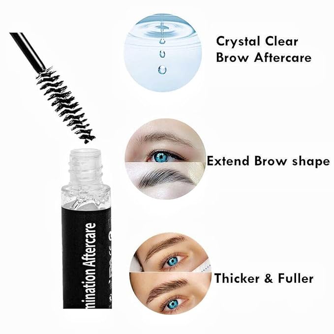 Brow Lamination and Lash Lift Nutrition Clear Eyelash Perm Aftercare Save Burning Eyelash & Eyebrow, Keratin Boost Care Fix Messy Brows/Lashes into Neat Look for 8 Weeks