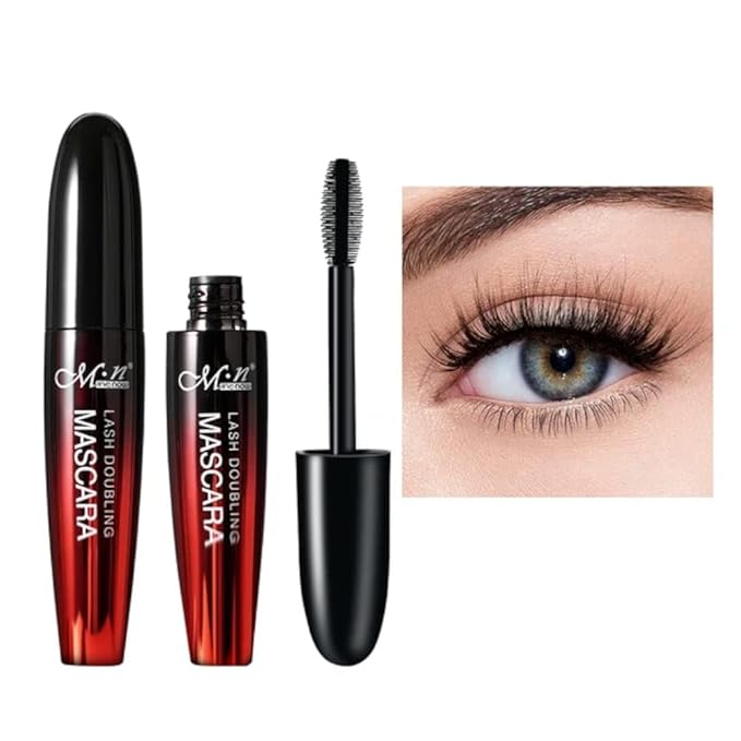 Menow 4D Mascara, False Lash Effect, Natural Volume, Waterproof & Smudgeproof