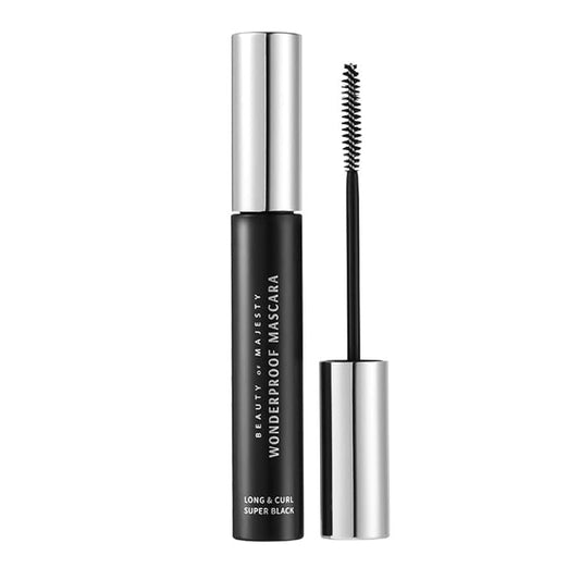 BOM WONDERPROOF MASCARA LONG & CURL Dual Purpose Length Volume Skinny Wand Light Gel Texture (SUPER BLACK)