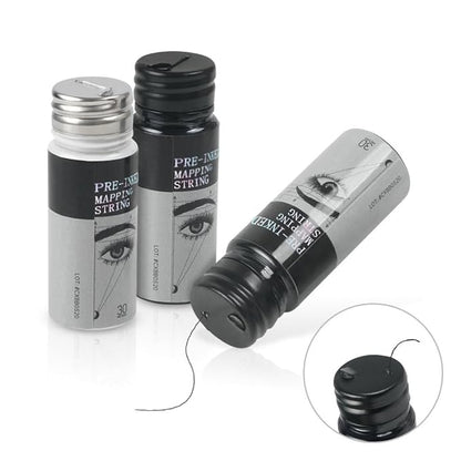 Pre-Inked White Eyebrow Mapping String, 30 Meters Brow Thread, for Semi Permanent Makeup, Microblading, Liquid Eyeliner