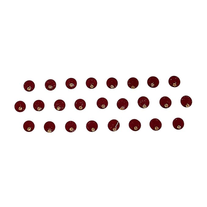 Traditional Bindi Indian Round Circle Premium Bindi maroon Color Indian Daily Use Forehead Bindi Round Dot Tattoo Body Art Sticker