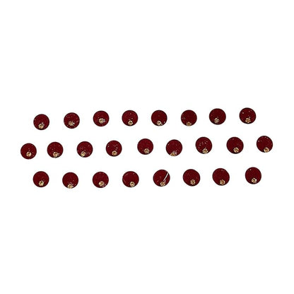 Traditional Bindi Indian Round Circle Premium Bindi maroon Color Indian Daily Use Forehead Bindi Round Dot Tattoo Body Art Sticker