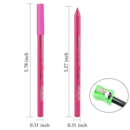 evpct Rose Red Gel Eyeliner Pencil for Women Waterline Waterproof Smudge Proof Eye Makeup Liners, Red Mascara Eye Liner Gel Liner Eyeliner with Sharpener delineador de ojos contra el agua 21