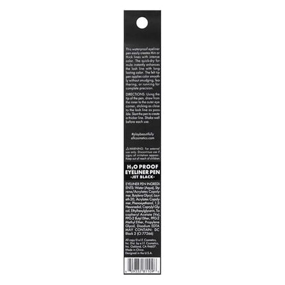 e.l.f. H2O Proof Eyeliner Pen, Felt Tip, Waterproof, Long-Lasting, High-Pigmented Liner For Bold Looks, Vegan & Cruelty-Free, Jet Black. 0.02 Fl Oz