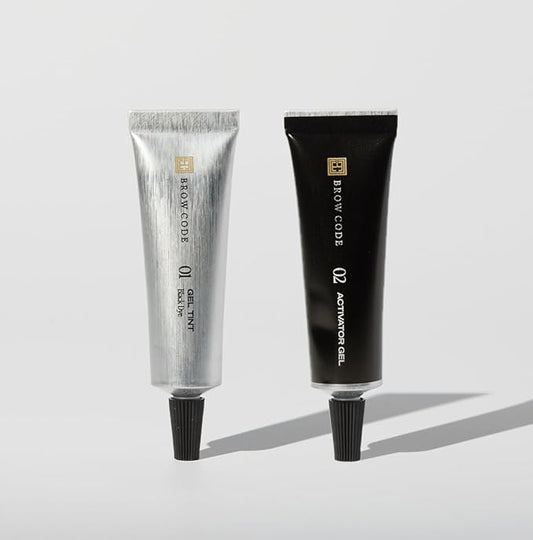 Brow Tint Kit - Black - Richly Pigmented Gel Tint, Fast-Acting, 6 Week Colour Retention