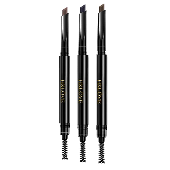 HXLOVE 3-Piece Eyebrow Pencil Set – Long-Lasting, Waterproof, Smudge-Proof Formula for a Natural Finish for All Skin Types & Effortless Application