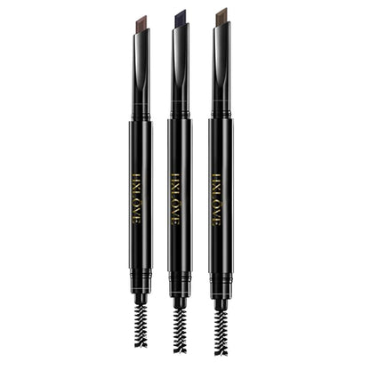 HXLOVE 3-Piece Eyebrow Pencil Set – Long-Lasting, Waterproof, Smudge-Proof Formula for a Natural Finish for All Skin Types & Effortless Application
