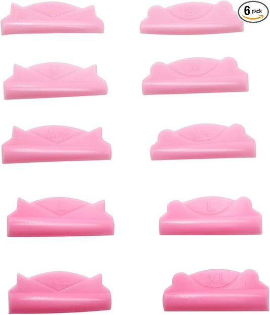 Eyelash Lift Shields Mix Lash Lifting Pad Mix Size Glueless Lami Lamination Roller Upper Lower Lash Perm Flat C Curl Pads for All Eyes Curling Like Long Extension Look Work Well with Your Balm Glue