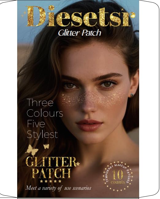 Makeup Patches - 5 Cute Designs for Natural & Party-Ready Freckles, Easy to Apply & Remove, 10 Pieces Freckle Stickers, Ideal for Daily Use, Festivals, Parties
