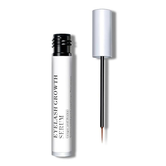 Eyelash Growth Serum, Eyelash Serum, Protects and Strengthens Eyelashes, Natural Eyelash Serum, Longer, Thicker, Stronger, Fast-Growing Eyelash Enhancer, Hormone-Free, Creates A Natural Look (5ML)