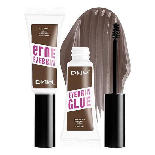 Tinted Thickening Mascara Brow, Shaping Makeup Gel,Waterproof, Transfer-proof, Brush to Fill in Eyebrows and Cover Gray Hairs - Cruelty Free (B-2Pcs 04 Dark Brown, B)