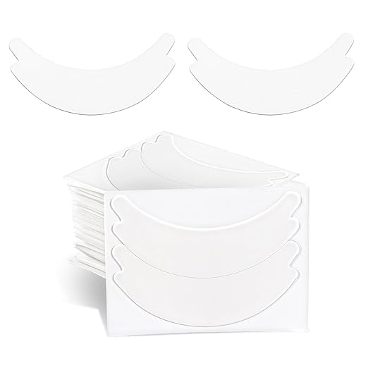 100 Pairs Eyelash Under Eye Pads for Lash Extensions Lint Free Eyelash Tech Supplies Sticky Eye Lash Lift Patches No Tape Needed Fit Most Eye Shape Must Haves Beauty Tool for Eyelash Women