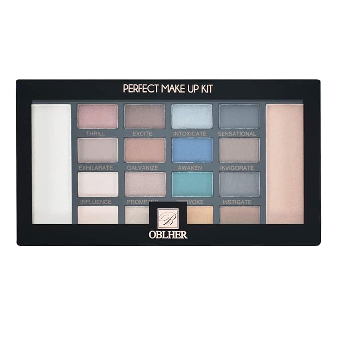 16 Color eyeshadow Palette Matte Face Highligter Powder and Matte Multifunctional Makeup Set Eyeshadow Palette 1 Color Face Highligter Powder 1 Color Face Bronzer Powder Palette 2 Specular Highlights 5.5oz