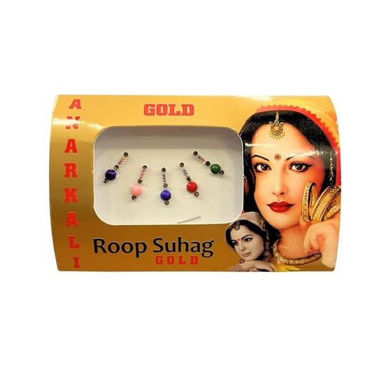 THE-KLASSY | Glitter Fancy Round | Bindis for Women | Small Size for Women and Girl. (DESIGN 8)