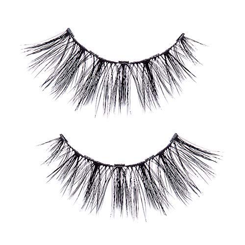 MoxieLash Magnetic Eyelashes with Eyeliner Kit - Essentials Kit Vol 3 - Natural Looking False Eyelashes - Wifey & Sexy Lash + Eyeliner & Remover Swabs - USA Owned - No Glue