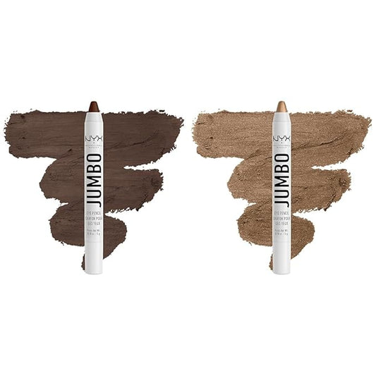 NYX PROFESSIONAL MAKEUP Jumbo Eye Pencil Bundle - Frappe (Chocolate Brown) & Iced Mocha