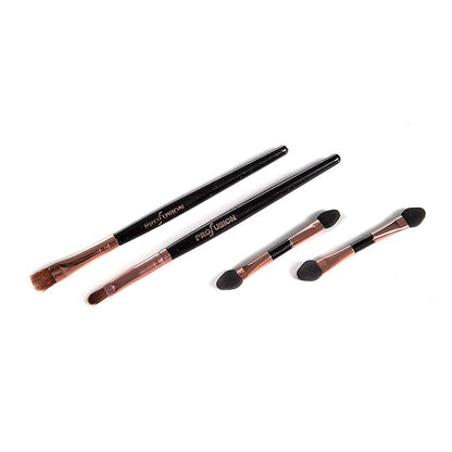 Profusion Cosmetics - Pro Elevation Kit - Starter Makeup Artist Kit Eyeshadows Lip Shades Gel Eyeliners Highlighters Contour Bronzer Brow Powder Eyebrow Wax Eyebrow Highlighter Applicator Brushes