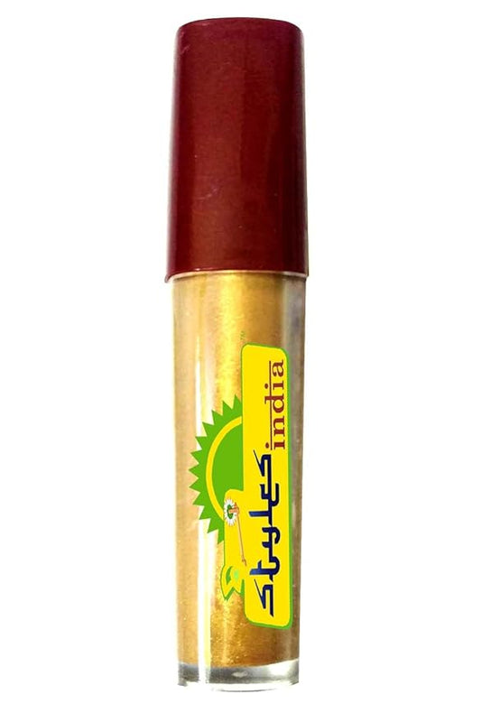 Liquid Kumkum Sindoor 9g Skin-friendly Liquid Bindi Tattoos Waterproof Bodyart Body Paint Temporary Tattoos DIY Tattooing (Gold)