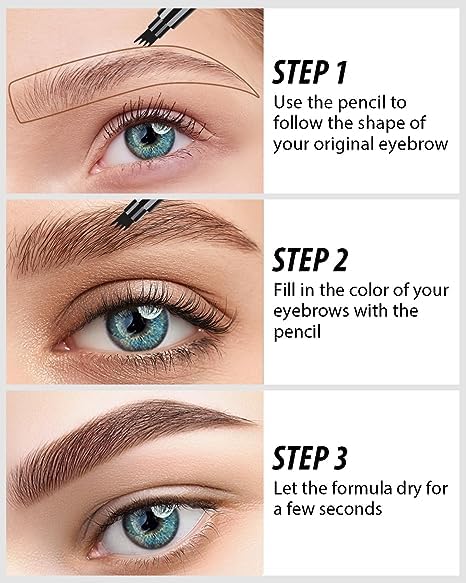 Eyebrow Pencil - Eyebrow Microblading Pen - Liquid Waterproof - Dark Brown