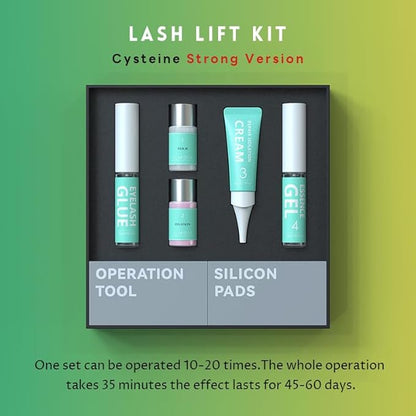 Glimocn Lash Lift Kit Eyelash Curl Cysteine Fast Perm Extension Lamination Setting Lotion Cream Eyelash Serum Gel Glue Rods Pads Tools Salon Eyeliner