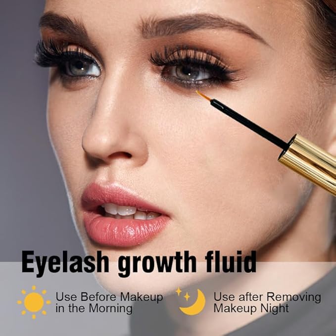 IBI Non-Toxic Eyelash Growth Serum - 5ml Lash Boosting Serum for Longer, Fuller Thicker Looking Lashes, Based on Natural Growth, Promote the Natural Growth and Thickening of Eyelashes