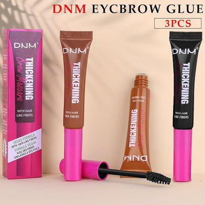 Tinted Thickening Brow Mascara,Brow Fast Sculpt,Waterproof, Transfer-proof, Brush to Fill in Eyebrows and Cover Gray Hairs - Cruelty Free (3pcs 03 Auburn &04 Rich Auburn &08 Black)