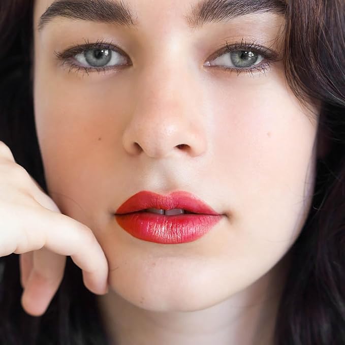 Ere Perez - Avocado Waterproof Brown Mascara + Beetroot Cheek + Lip Tint in Joy (Red) BUNDLE | Vegan, Cruelty-Free, Clean Beauty