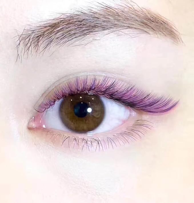 Colored Lash Clusters DIY Eyelash Extension Colorful Cluster Lashes Pack Individual Lashes D Curl 14mm 16mm Mixed 6 Colors Rainbow (120pcs)