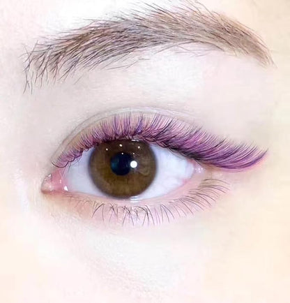 Colored Lash Clusters DIY Eyelash Extension Colorful Cluster Lashes Pack Individual Lashes D Curl 14mm 16mm Mixed 6 Colors Rainbow (120pcs)