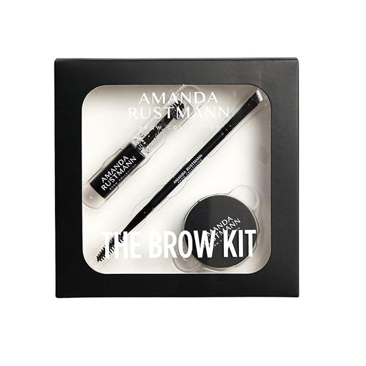 Premium Quality Brow Kit - Vegas Brunette | Styling Kit | Soft and Natural Eyebrow Powder | Dual-Ended Brush | Compact Size for On-the-Go