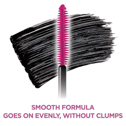 L'Oreal Paris Makeup Telescopic Original Lengthening, Lash Separating Mascara with Dual Precision Brush, Washable, Blackest Black, 0.27 Fl Oz., 2 Count