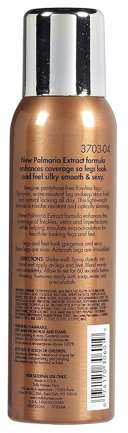 Sally Hansen Airbrush Legs Leg Spray-On Makeup Deep Glow and Tan Glow 4.4 Oz Each