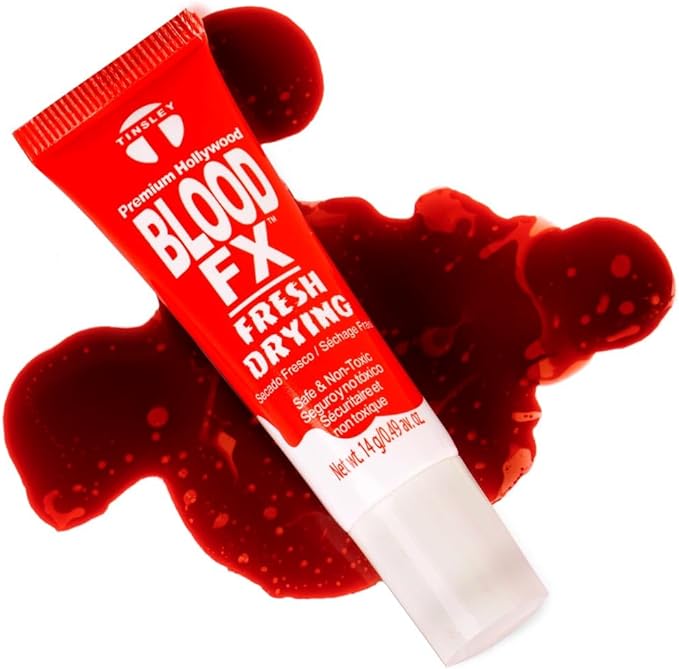 Tinsley Transfers Red Drying Blood Fx Makeup Adult Accessory, Multicolor