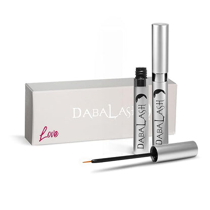 DABALASH Professional Eyelash & Eyebrow Growth Serum with Castor Oil – Promotes the Appearance of Naturally Longer, Fuller, Thicker & Stronger Lash + Brow Hair – Combo Love 2 Pack, 2 * 0.18 oz