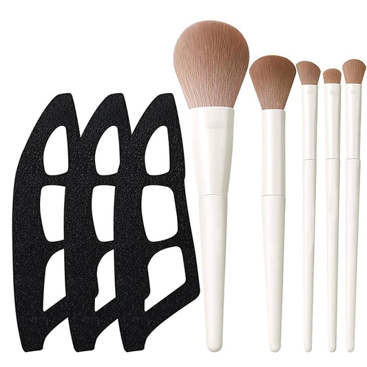 3Pcs Eyetour Eyeshadow Tool Eyeshadow Stencil – 2025 New Eyeliner Template Aid for Women & Beginners,5 Makeup Brushes