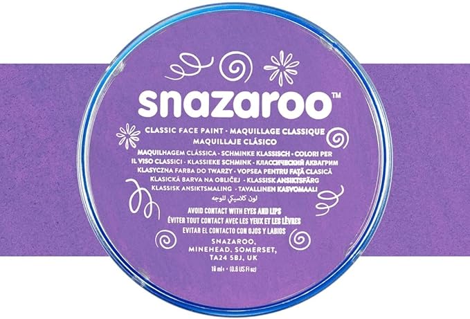 Snazaroo Classic Face and Body Paint, 18.8g (0.66-oz) Pot, Lilac