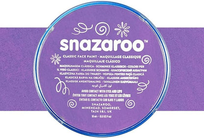 Snazaroo Classic Face and Body Paint, 18.8g (0.66-oz) Pot, Lilac