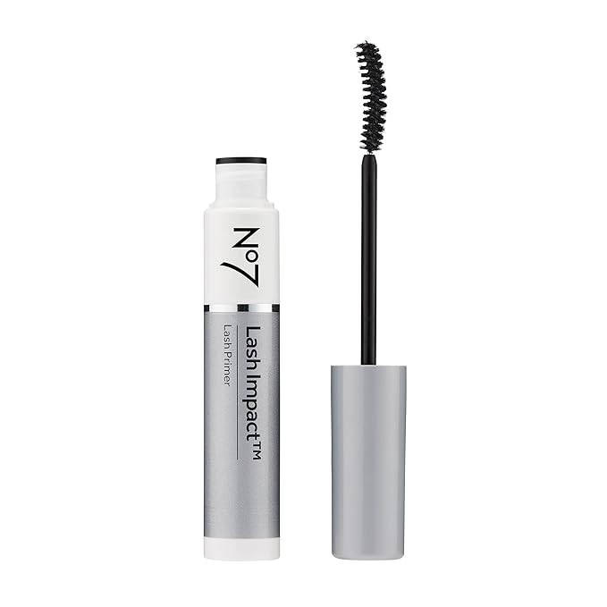 No7 Lash Impact Lash Primer - Eyelash and Mascara Primer for Top and Bottom Lashes - Defines, Primes, & Volumizes - Suitable for Sensitive Skin (0.2 Fl Oz)