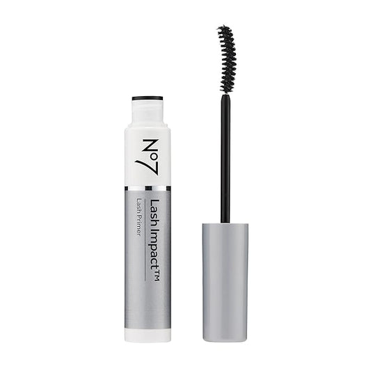No7 Lash Impact Lash Primer - Eyelash and Mascara Primer for Top and Bottom Lashes - Defines, Primes, & Volumizes - Suitable for Sensitive Skin (0.2 Fl Oz)
