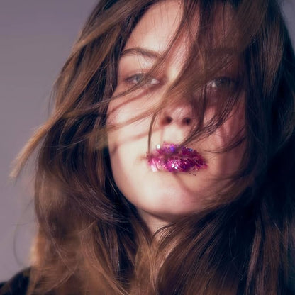 Unicorn Snot Macro Glitter - Face & Body - Cosmetic Grade Large-Particle Loose Glitter - Perfect Make-up for Festivals, Raves - Safe for Face, Easy Application & Removal - Pink (Zinnia)