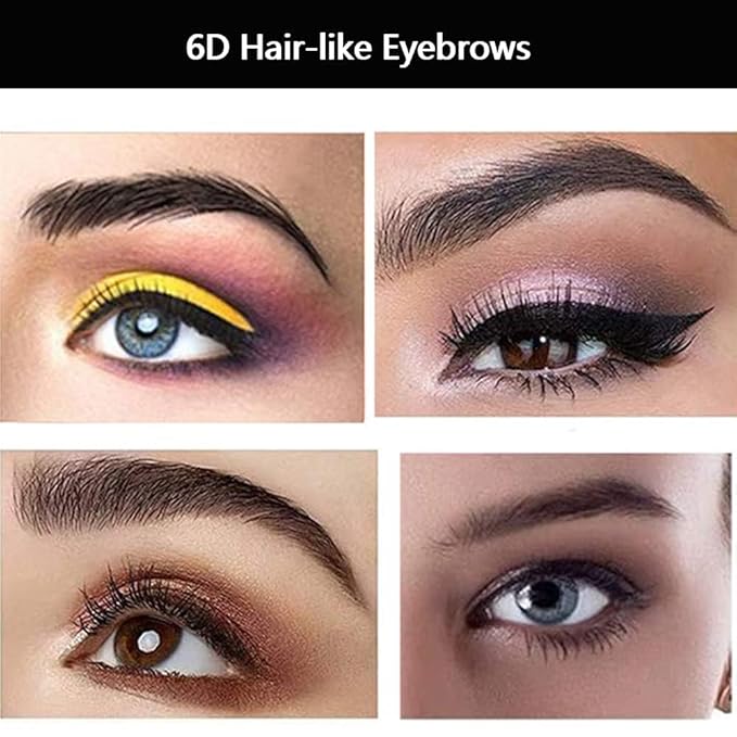 40 Pairs 6D Hair-Like Eyebrow Stickers Waterproof Natural Fake Tattoo Eyebrows Transfers Temporary Brow Tattoo Peel Off Grooming Shaping Sticker for Woman Makeup Tool