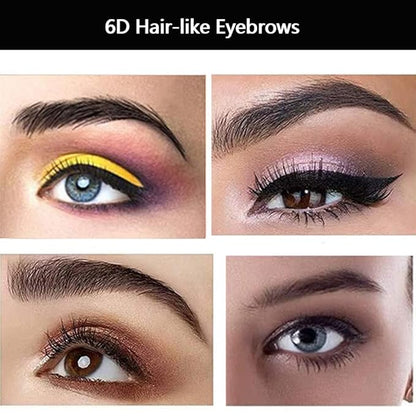 40 Pairs 6D Hair-Like Eyebrow Stickers Waterproof Natural Fake Tattoo Eyebrows Transfers Temporary Brow Tattoo Peel Off Grooming Shaping Sticker for Woman Makeup Tool