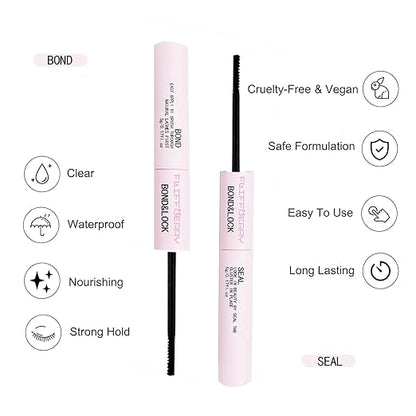 Lash Bond and Seal Lashes Cluster Glue DIY Lash Clusters Glue Individual Lashes Strong Hold 48-72 Hours DIY Suitable for Sensitive Eyes