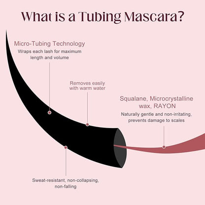 Unidollss Tubing Mascara Volume and Length Black Mascara Lengthening Long Lasting All Day, No Smudging, No Clumping, Washable Voluminous, Gluten-free Safe for Sensitive Eyes, 2 Pack