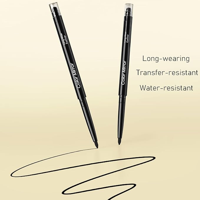 Smudge Proof Eyeliner, Waterproof Retractable Eye liner with Brush, Matte and Shimmer Eyeliner Pencil, Creamy Texture, Long lasting & Smooth(30 Acorn Matte)