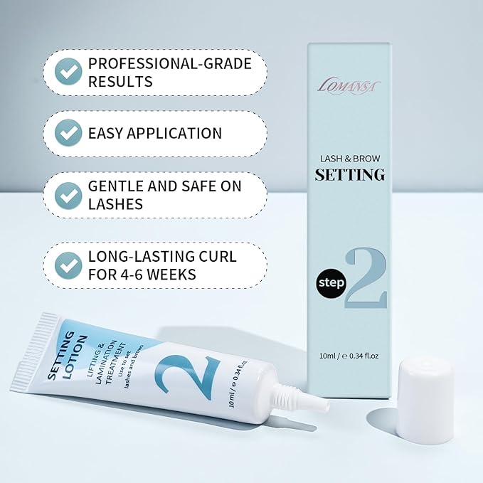 Lash Setting Lotion Tube Pro for Eyelash Lift Lash Perm Brow Lamination Home and Salon Use (Only Setting Lotion)