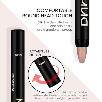 Kaely 2Pcs Cream Eyeshadow Sticks Set for Eyes Waterproof,Caramel Matte Eye shadow Stick Pencil Pen Bulk sombras en crema para ojos 30+30