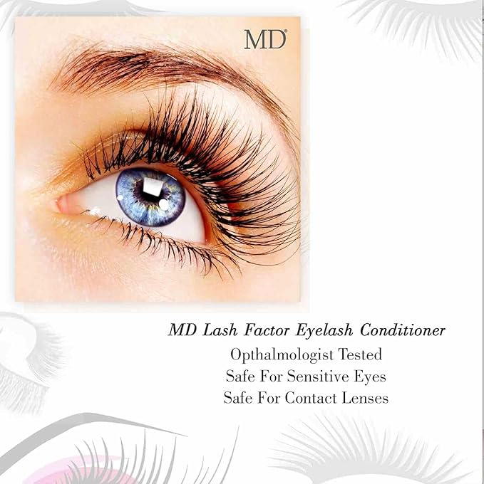 Lash Factor Eyelash Growth Serum | Enhances Your Natural Lashes For A Fuller, Longer & Denser Look | Eyelashs Enhancer for Women | 0.05 fl. oz e 1.5 ml - 6 Week supply