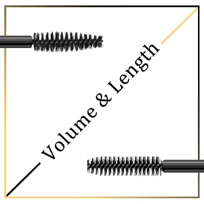 Mascara Black Waterproof Set Volume and Length | Vegan & Cruelty Free | Holiday Gift for Beauty Lovers